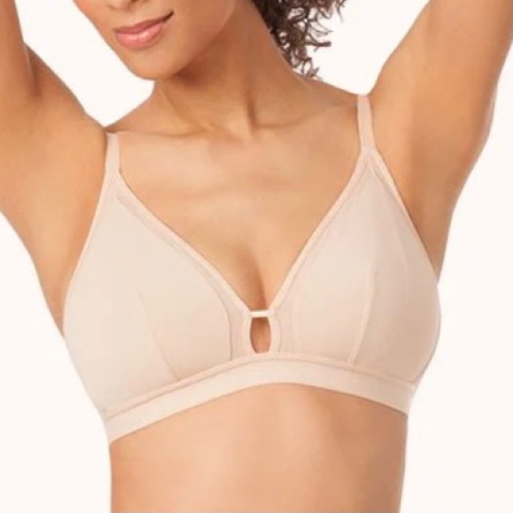 NWT Lively The Mesh Busty Bralette Toasted Almond